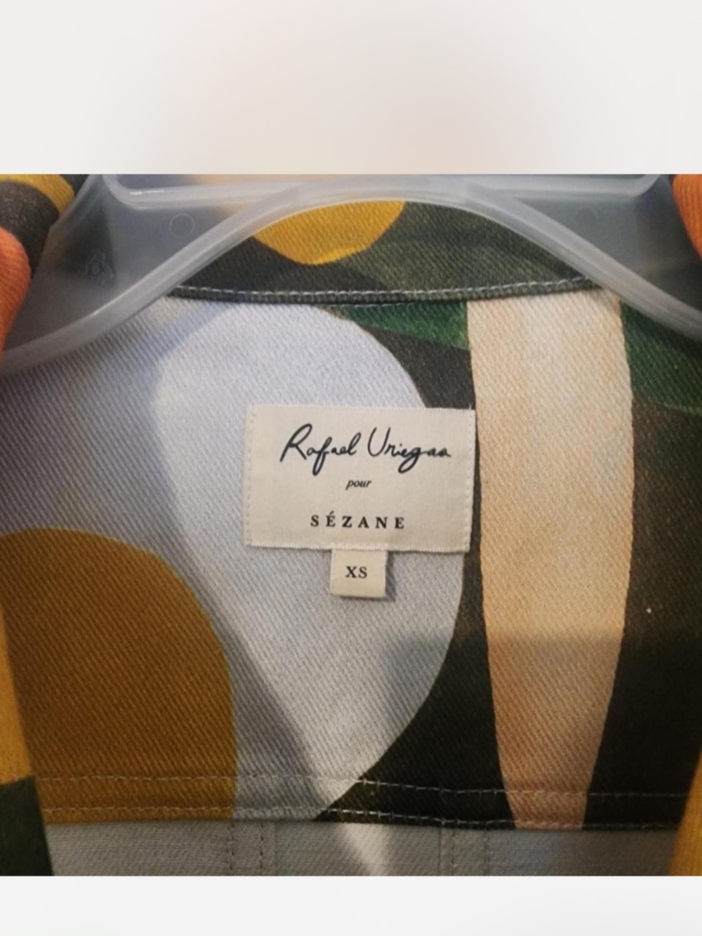 Sezane Multicolor Abstract Utility Jacket - Picture 2 of 2